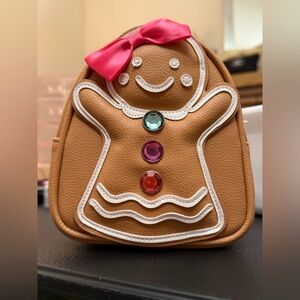 Bath & Body Works Miss Gingerbread Mini Backpack Cosmetic Bag